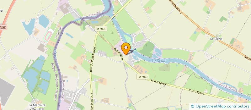 localisation de l'entreprise MADAME FABIENNE ROMMELAERE  DEULEMONT