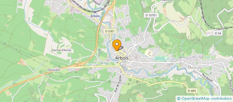 localisation de l'entreprise MADAME FABIENNE ROUSSOT à ARBOIS
