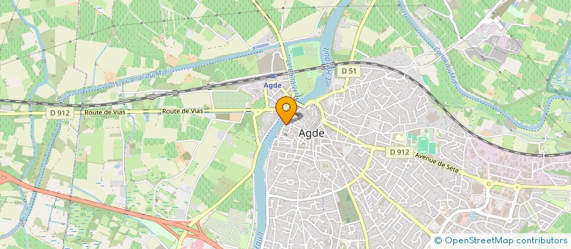 localisation de l'entreprise MADAME FABIENNE ROZANES  AGDE