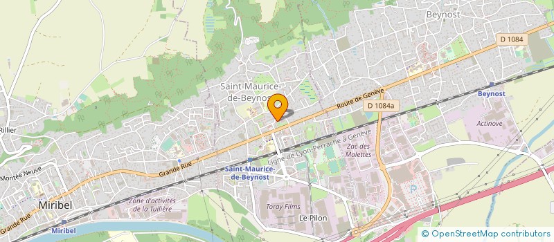 localisation de l'entreprise MADAME FABIENNE ROZANSKI  SAINT-MAURICE-DE-BEYNOST