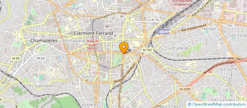 localisation de l'entreprise MADAME FABIENNE SARGENTON  CLERMONT-FERRAND