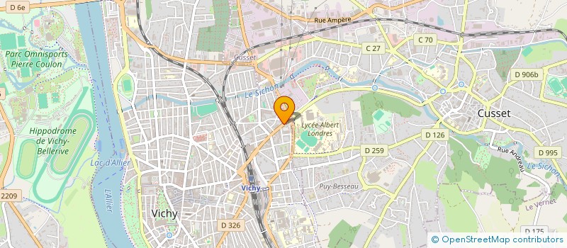 localisation de l'entreprise MADAME FABIENNE SARRASSAT  VICHY
