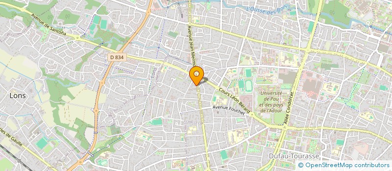 localisation de l'entreprise MADAME FABIENNE SAUBION  BILLERE