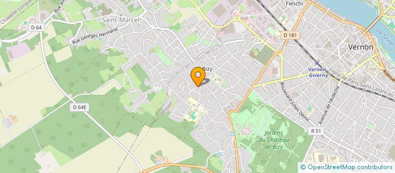 localisation de l'entreprise MADAME FABIENNE SAUTEREAU  VERNON