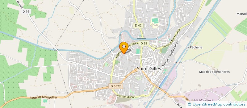 localisation de l'entreprise MADAME FABIENNE SERRANO  ST GILLES