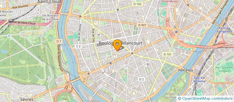 localisation de l'entreprise MADAME FABIENNE SILVESTRE à BOULOGNE-BILLANCOURT