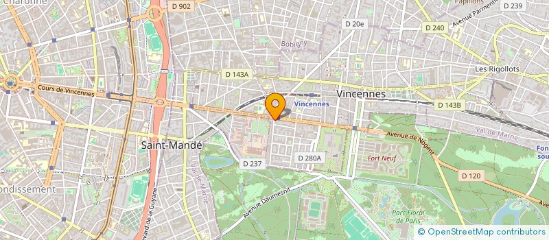 localisation de l'entreprise MADAME FABIENNE SIMON  VINCENNES