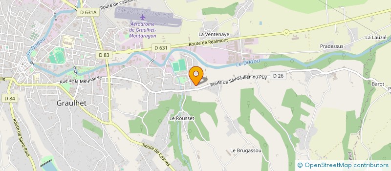 localisation de l'entreprise MADAME FABIENNE SOLE ROSELL  GRAULHET