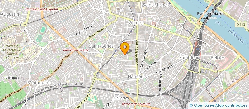 localisation de l'entreprise MADAME FABIENNE ST YVES  BORDEAUX