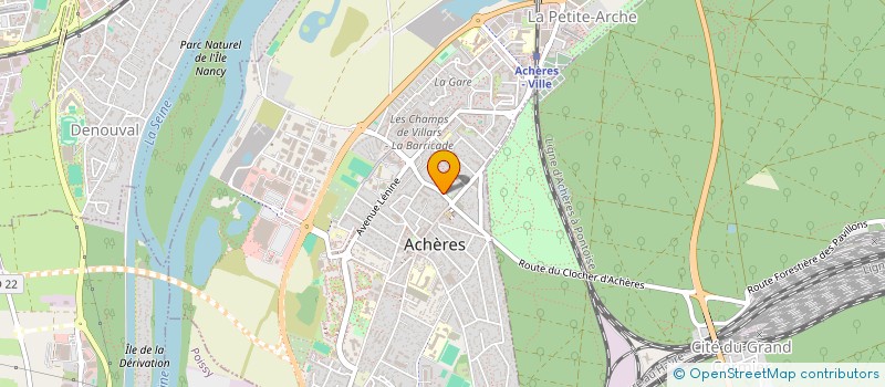 localisation de l'entreprise MADAME FABIENNE TEULADE à ACHERES