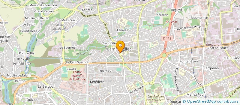 localisation de l'entreprise MADAME FABIENNE THIERRY  BREST