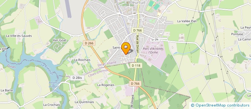 localisation de l'entreprise MADAME FABIENNE THOMAS  PLEURTUIT