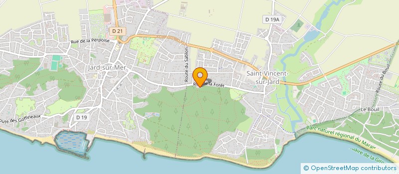localisation de l'entreprise MADAME FABIENNE THOMAS  SAINT-VINCENT-SUR-JARD