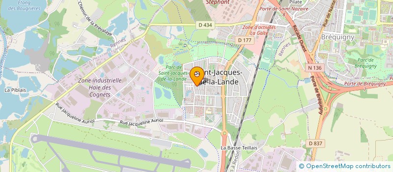 localisation de l'entreprise MADAME FABIENNE TIGROUDJA  SAINT-JACQUES-DE-LA-LANDE