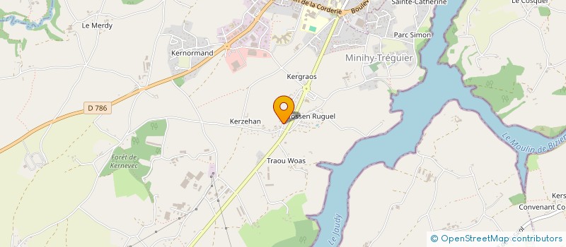 localisation de l'entreprise MADAME FABIENNE TREMEL  MINIHY-TREGUIER