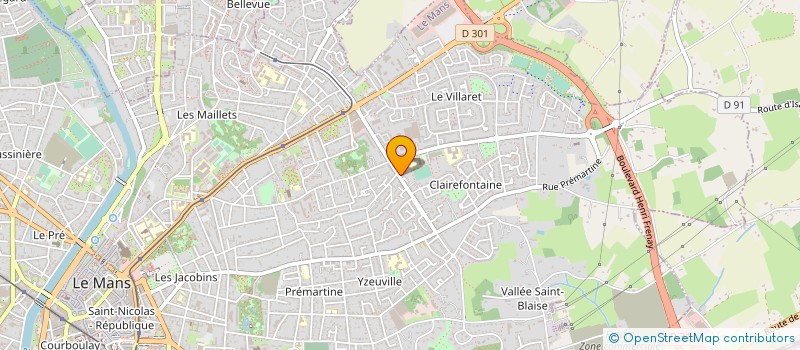 localisation de l'entreprise MADAME FABIENNE TROUILLET  LE MANS