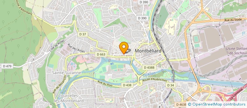 localisation de l'entreprise MADAME FABIENNE TUPIN à MONTBELIARD