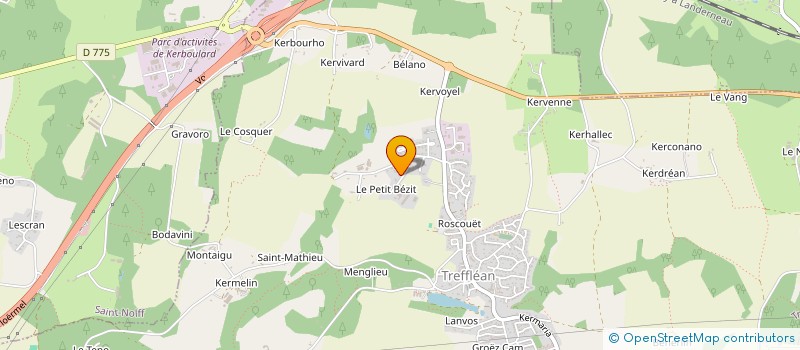 localisation de l'entreprise MADAME FABIENNE UZEL  TREFFLEAN