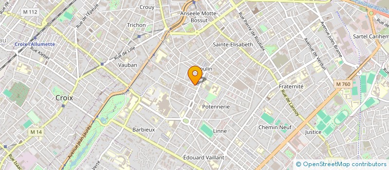 localisation de l'entreprise MADAME FABIENNE VALENCELLE  ROUBAIX