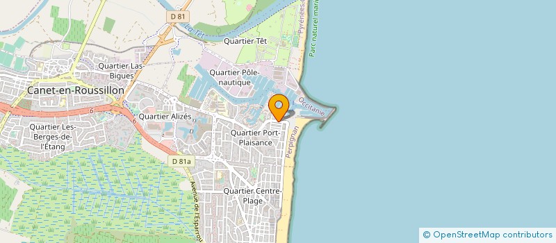 localisation de l'entreprise MADAME FABIENNE VALENTIN  CANET-EN-ROUSSILLON