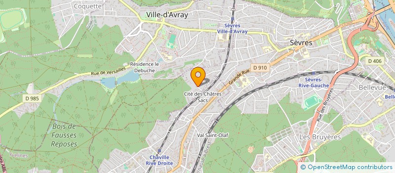 localisation de l'entreprise MADAME FABIENNE VAN CAMPENHOUDT à SEVRES