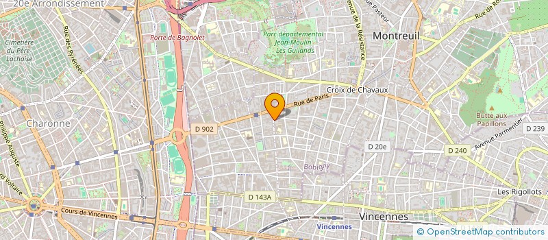 localisation de l'entreprise MADAME FABIENNE VENET à MONTREUIL