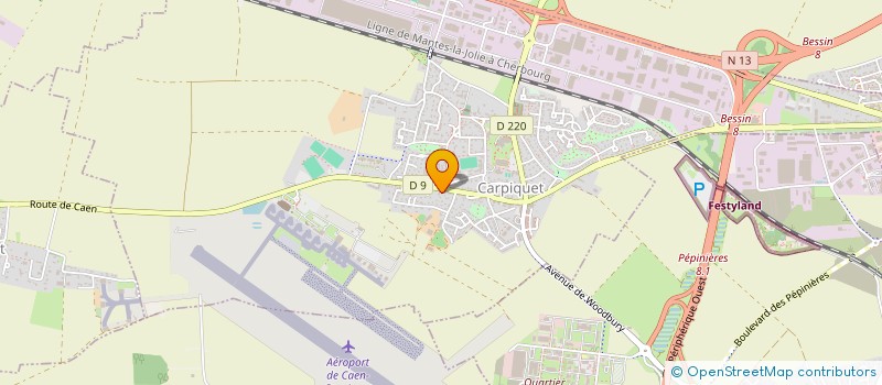 localisation de l'entreprise MADAME FABIENNE VERGER  CARPIQUET