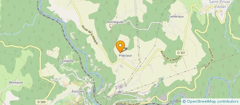 localisation de l'entreprise MADAME FABIENNE VERNET  SAINT-PRIVAT-D'ALLIER