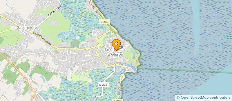 localisation de l'entreprise MADAME FABIENNE VERRON  LE CHATEAU-D'OLERON