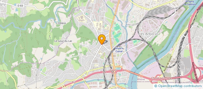 localisation de l'entreprise MADAME FABIENNE VIENNOT  GIVORS