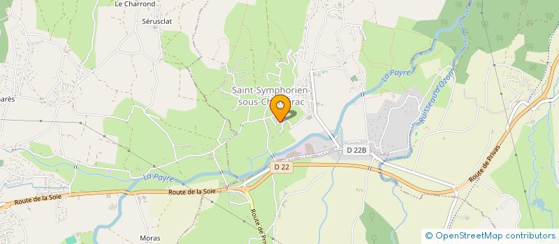 localisation de l'entreprise MADAME FABIENNE VIGNAL  SAINT-SYMPHORIEN-SOUS-CHOMERAC