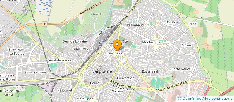 localisation de l'entreprise MADAME FABIENNE VIMONT  NARBONNE