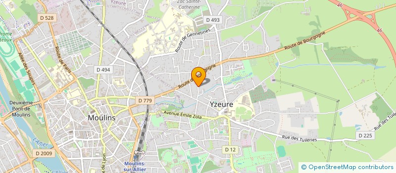 localisation de l'entreprise MADAME FABIENNE VINCENT  YZEURE