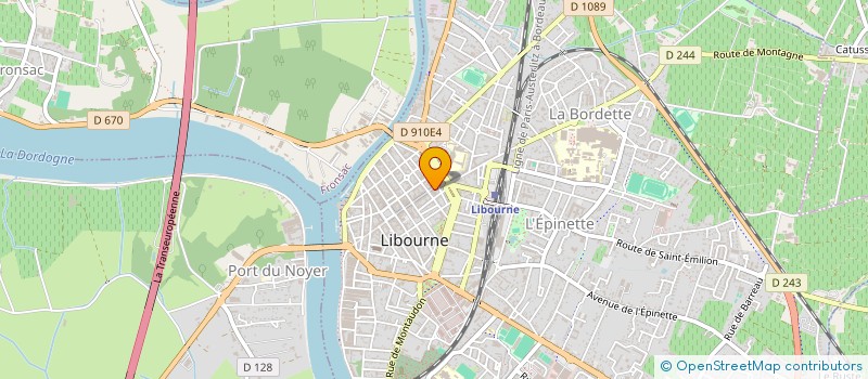 localisation de l'entreprise MADAME FABIENNE VIREMOUNEIX  LIBOURNE