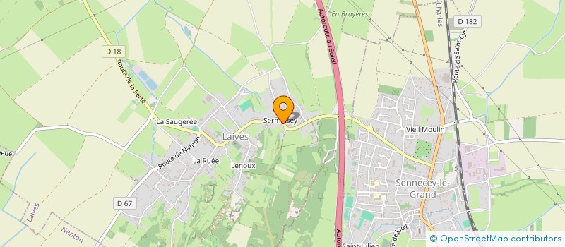 localisation de l'entreprise MADAME FABIENNE VOLATIER  LAIVES