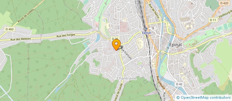 localisation de l'entreprise MADAME FABIENNE VUILLEMIN  CHANTRAINE