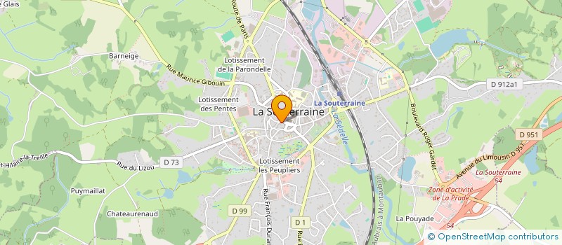 localisation de l'entreprise MADAME FABIENNE WAGNER à LA SOUTERRAINE
