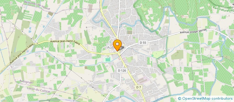 localisation de l'entreprise MADAME FABIENNE WIEDRICH  AUBIGNAN