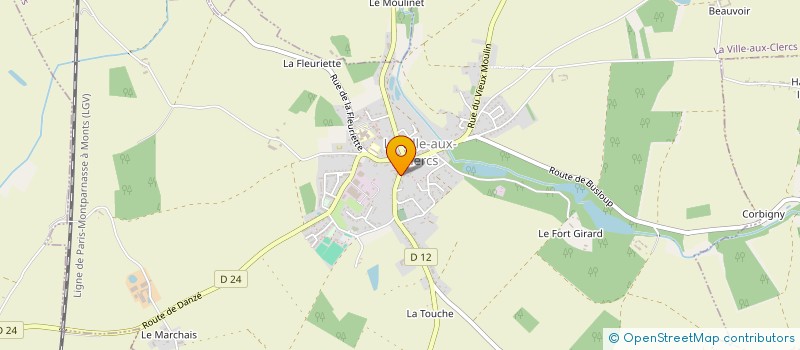 localisation de l'entreprise MADAME FABIENNE ZALEWSKI  LA VILLE-AUX-CLERCS