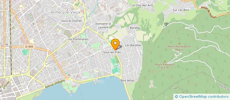 localisation de l'entreprise MADAME FABIENNE ZANETTE à ANNECY