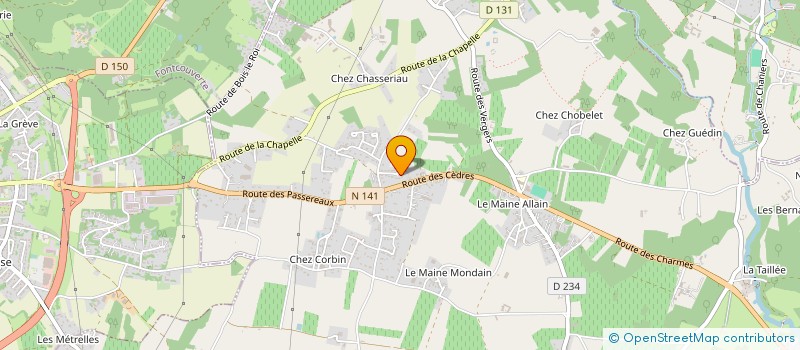 localisation de l'entreprise MADAME FABIOLA AIGLE à CHANIERS