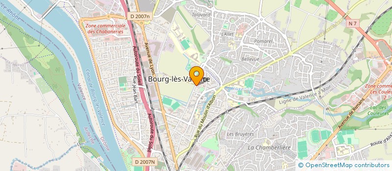 localisation de l'entreprise MADAME FABIOLA ALBALADEJO  BOURG-LES-VALENCE