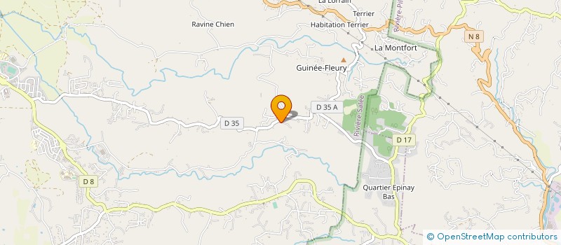 localisation de l'entreprise MADAME FABIOLA AVRILA  RIVIERE-SALEE