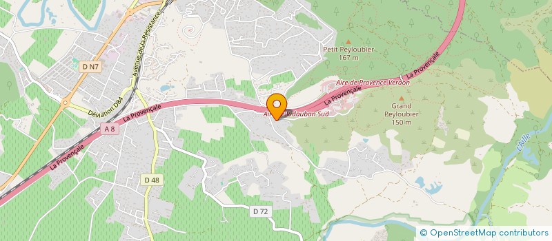 localisation de l'entreprise MADAME FABIOLA CORRET  VIDAUBAN