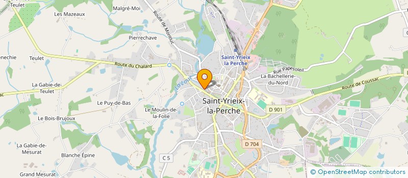 localisation de l'entreprise MADAME FABIOLA DUPUY à LE CHALARD