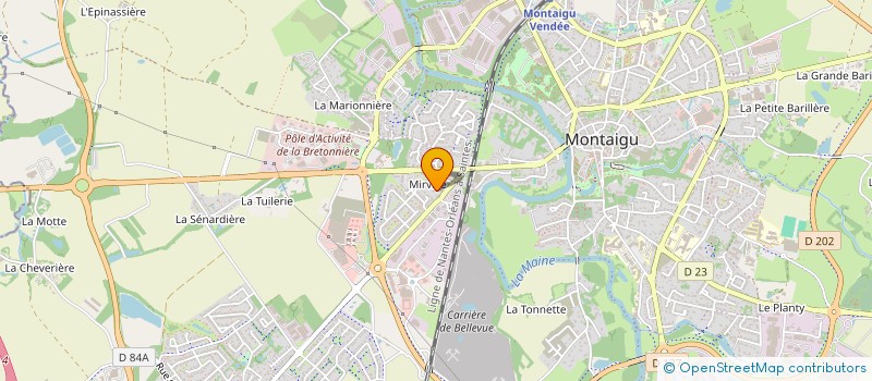 localisation de l'entreprise MADAME FABIOLA DURAND à MONTAIGU-VENDEE