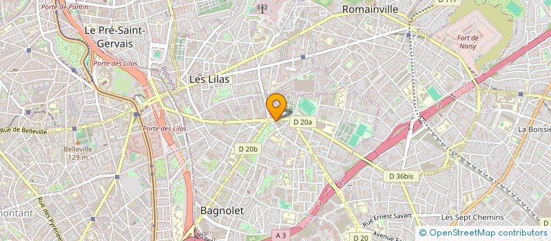 localisation de l'entreprise MADAME FABIOLA GOULLET  BAGNOLET