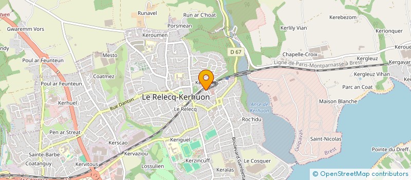 localisation de l'entreprise MADAME FABIOLA GUERRIER à LE RELECQ-KERHUON