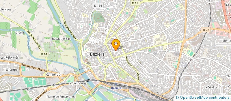 localisation de l'entreprise MADAME FABIOLA MAGNE  BEZIERS