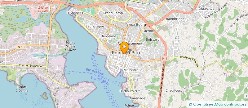localisation de l'entreprise MADAME FABIOLA PLANTIER à POINTE-A-PITRE
